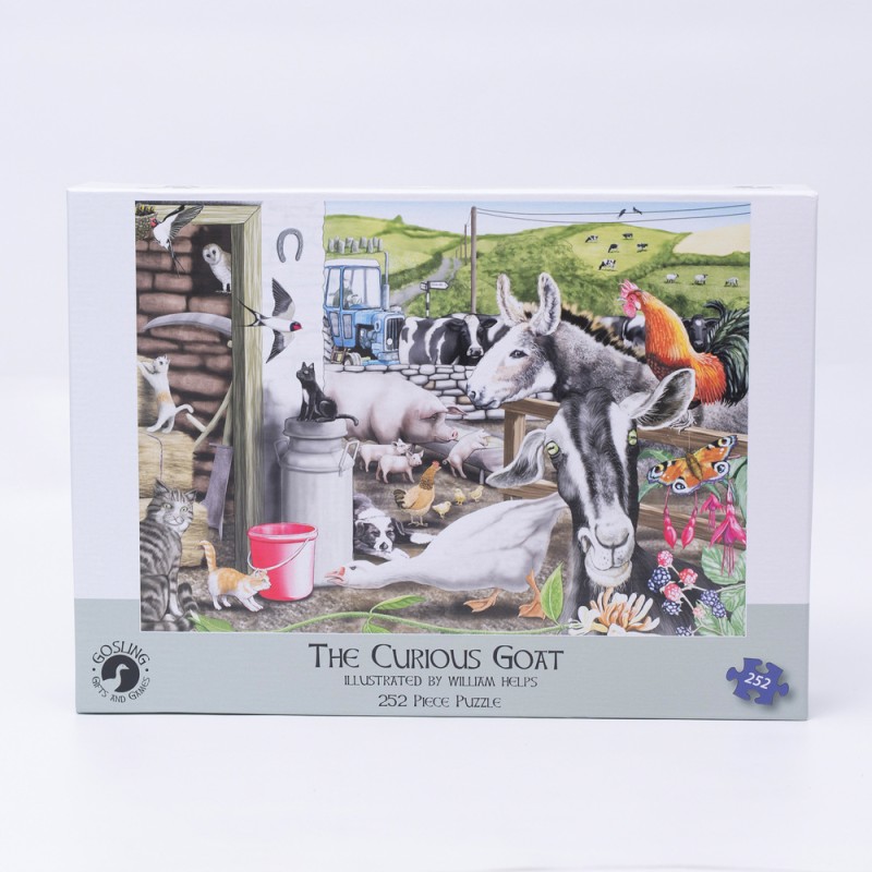 Jigsaw The Curious Goat 252 piece jigsaw puzzle Jigsaw The Curious Goat 252 piece jigsaw puzzle