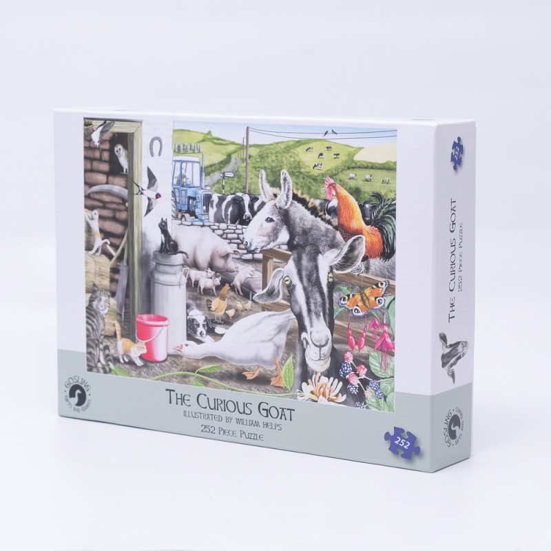 Jigsaw The Curious Goat 252 piece jigsaw puzzle Jigsaw The Curious Goat 252 piece jigsaw puzzle