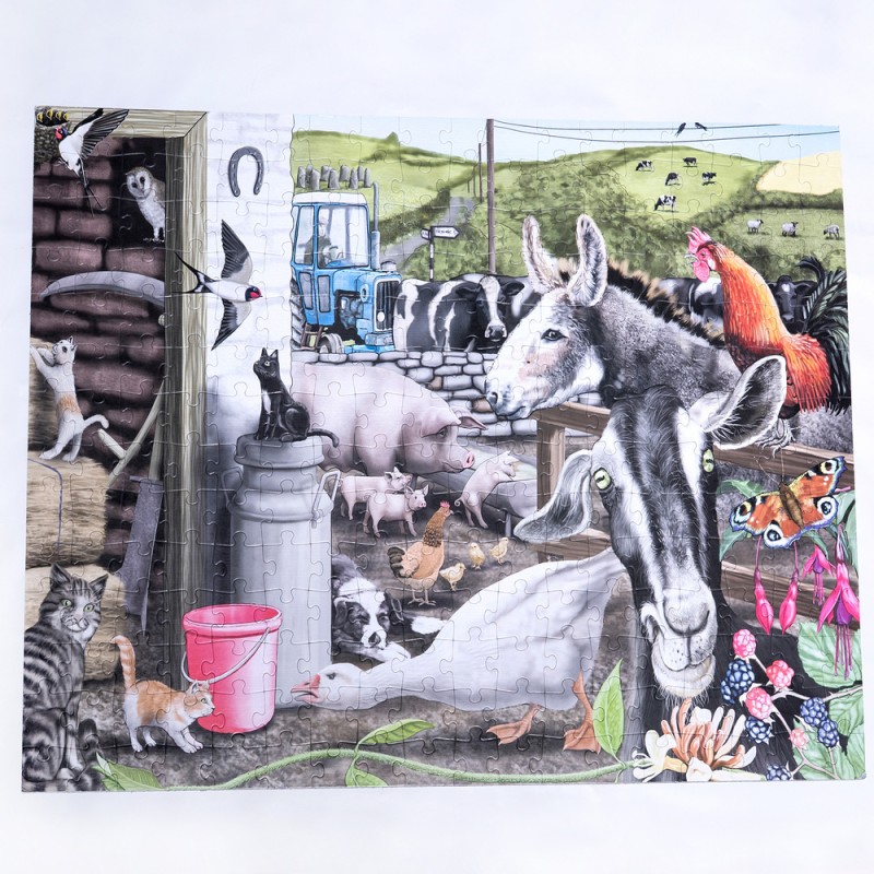 Jigsaw The Curious Goat 252 piece jigsaw puzzle Jigsaw The Curious Goat 252 piece jigsaw puzzle
