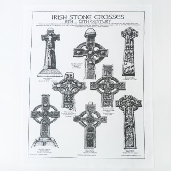 Tea Towel - Irish Stone Crosses