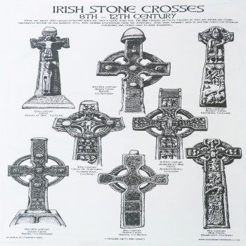 Tea Towel - Irish Stone Crosses