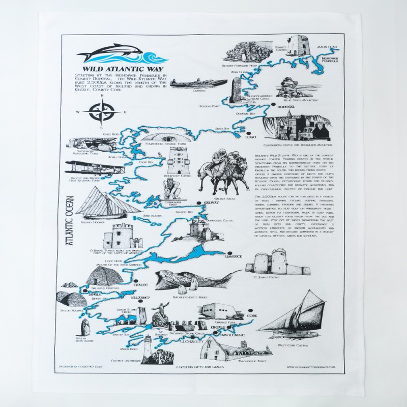 Tea Towel - Wild Atlantic Way Tea Towel - Wild Atlantic Way