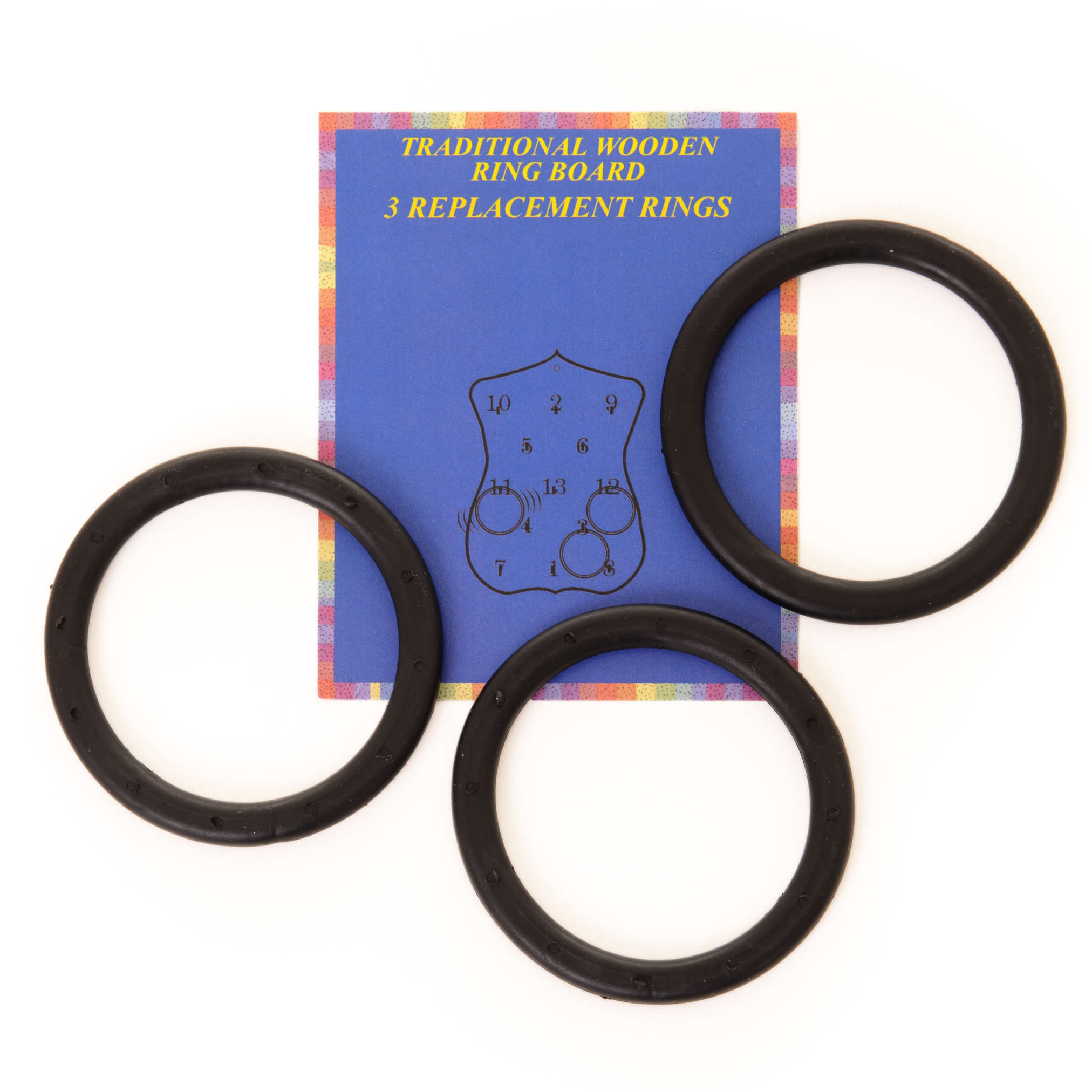 12-Pack ; Replacement Rope Rings W// Marker Bead Cornucopia Ring Toss Game Rings